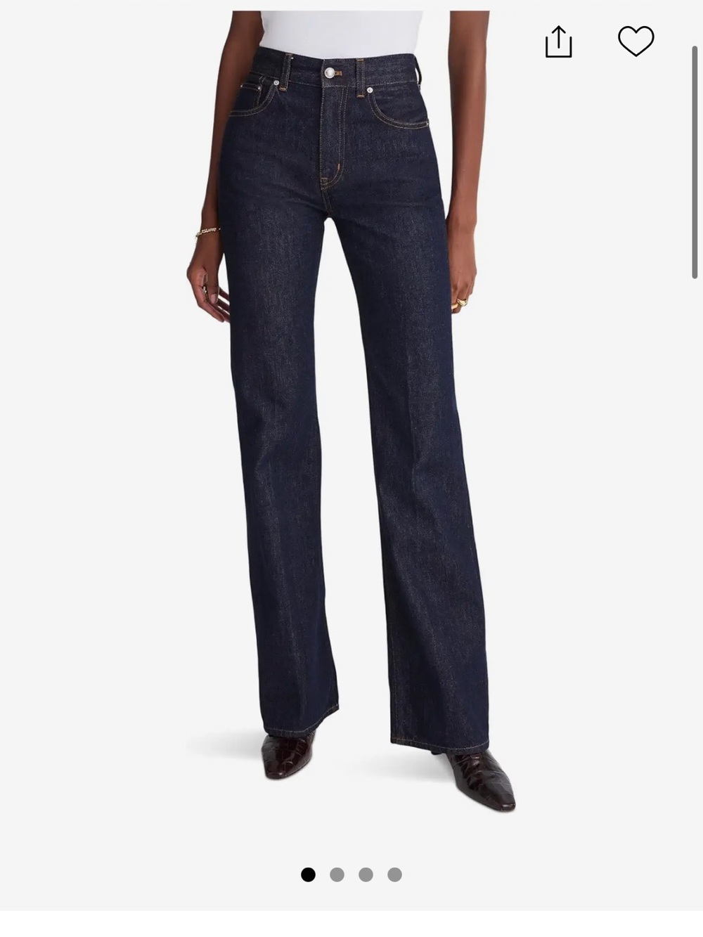 Madewell Dark Indigo Vintage Flare Jean Tag